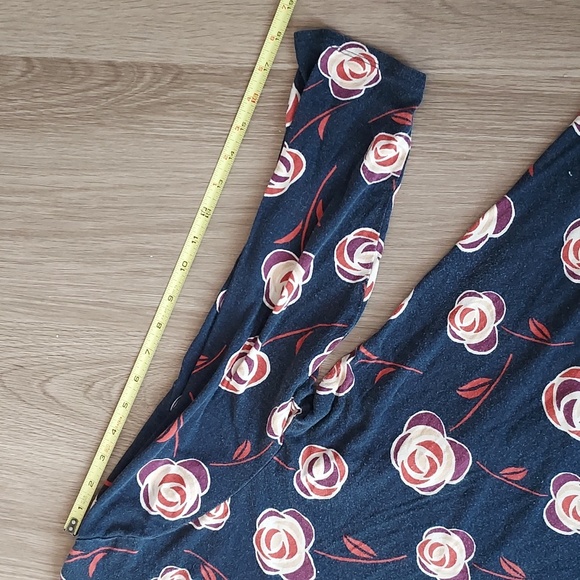 Style & Co. Mock turtleneck long sleeve blue with flower print xxl - Picture 9 of 9